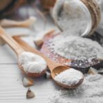 still life with coconut and flakes